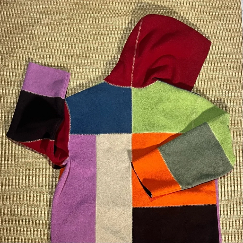 Susan Bristol Color Block Patchwork Coat Vintage Size Small Great Condition - Picture 11 of 15